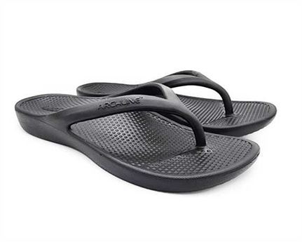 Archline Rebound Orthotic Thongs Size 36 Black