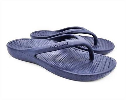 Archline Rebound Orthotic Thongs Size 36 Navy