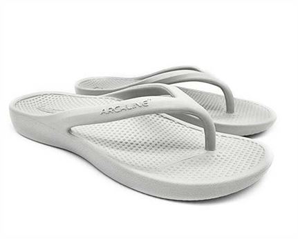 Archline Rebound Orthotic Thongs Size 37 Grey