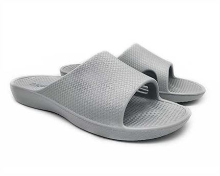 Archline Rebound Orthotic Slides Size EURO 36 Stone Grey