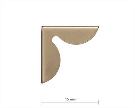 BAG DOCTOR BAG CORNER F10 GILT (GOLD COLOUR) 15MM EACH SIDE