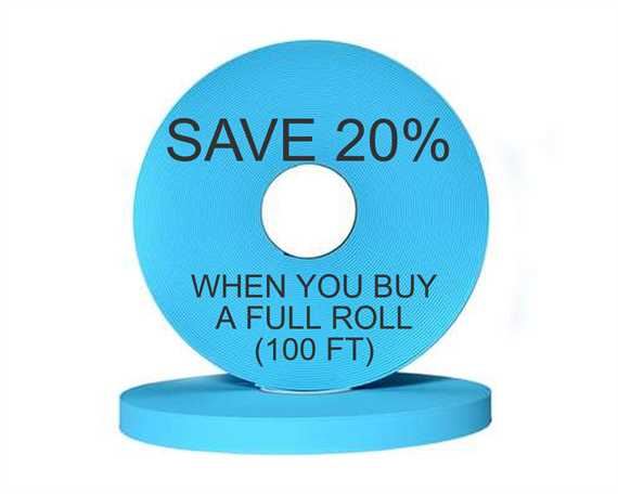 BioThane® BETA® ADJUSTABLE (1") 25MM PASTEL BLUE BU52H (PER L/FT)