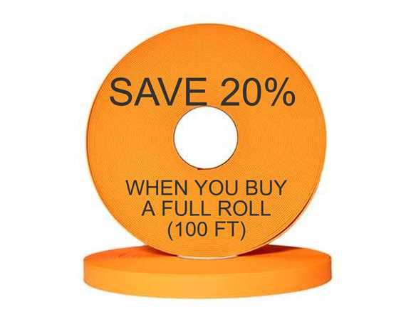 BioThane® BETA® ADJUSTABLE (1") 25MM PEACH OR529 (PER L/FT)