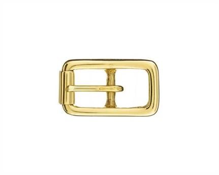 BUCKLE BRIDLE WITH ROLLER BRASS 12MM