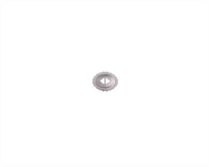 CONCHO OVAL SLOTTED NICKEL PLATE 25X32MM