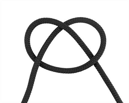 CORD HALTER BLACK 6MM