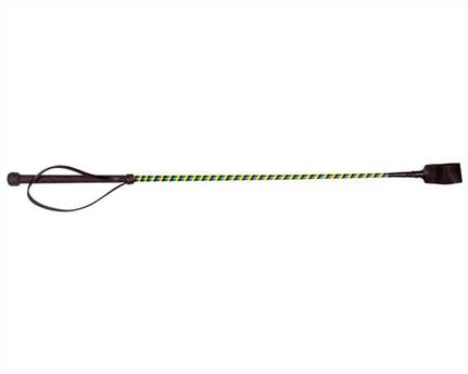 CROP EMERALD GOLD WITH BROWN HANDLE AND KEEPER