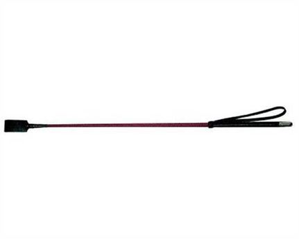 CROP RED STRIPED WITH METAL TIP ON HANDLE