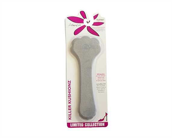 FOOT PETALS KILLER KUSHIONZ SILVER METALLIC (PR)