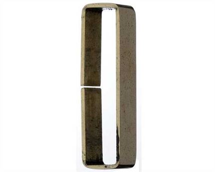 KEEPER LOOP FLAT POLISHED UNWELDED BRASS 15MM
