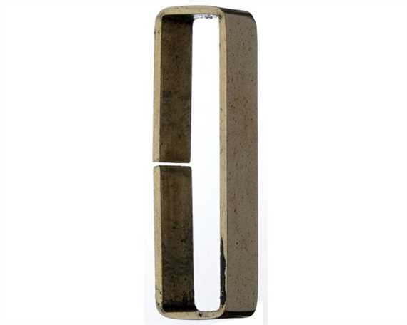 KEEPER LOOP FLAT POLISHED UNWELDED BRASS 15MM