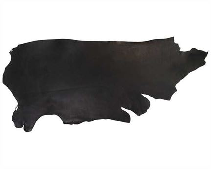 MORGAN OAK VEG GIRTH/SEAT SIDES 2.0MM BLACK USA STEER HIDE LEATHER