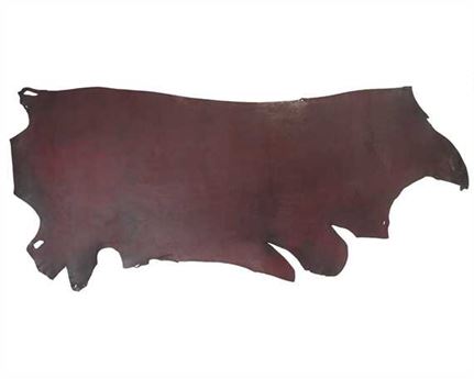 MORGAN OAK SIDES LATIGO 4.0/4.8MM BURGUNDY HEAVY USA STEER HIDE LEATHER