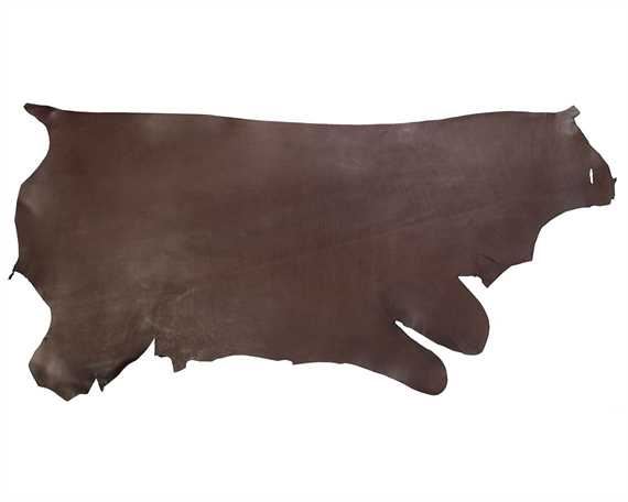 MORGAN OAK SIDES LATIGO 4.0/4.8MM DARK BROWN HEAVY USA STEER HIDE LEATHER
