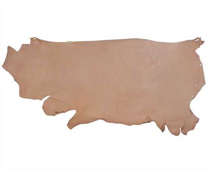 VEG SIDES MORGAN OAK 2.0MM NATURAL CRAFT USA STEER HIDE LEATHER.