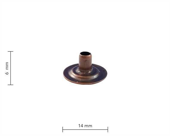 PRESS STUD LARGE DU ANTIQUE EYELET PER 100