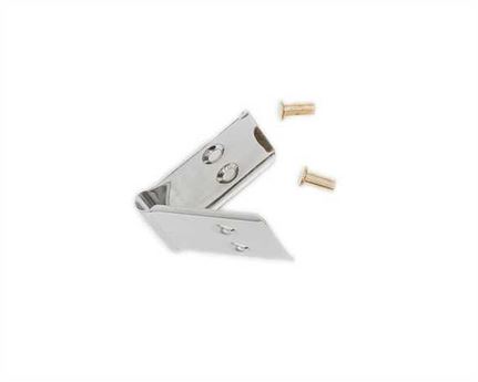 STIRRUP LEATHER ATTACHMENT PLATE STAINLESS STEEL WITH COPPER RIVETS